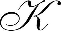 J.Herbin H403 Brass Seal for Sealing Wax Script Old Style Font 15/16" Diameter (Letter K)