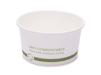 World Centric's 12 Ounce Hot Paper Ingeo Lined Soup Bowls (Case of 500)