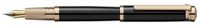 Laban Elegant Black GT Medium Point Fountain Pen - LPF-968-BKPG