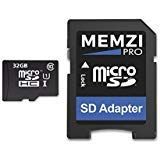 MEMZI PRO 32GB Class 10 90MB/s Micro SDHC Memory Card with SD Adapter for Cubot Cell Phones