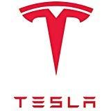 AS PRO 2 x Tesla Logo Vinyl Decal Sticker (4" W x 4.5" H) for MacBook Laptop Car Die-Cut Vinyl Decal