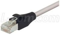 L-COM TRD855SCR-5 PATCH CORD, CAT 5E SHIELDED, 5FT, GREY