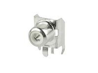 CUI Inc RCJ-013 Metal Right Angle PCB Mount Unshielded Female White Mono Phono (RCA) Jack - 25 item(s)