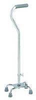 Carex Base Offset Quad Cane - Small: Base Size = 6" x 7 3/4", Tip Size = 5/8" - 1 case (2 Each)