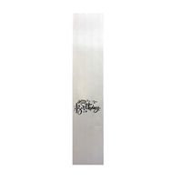 Cello Favor Treat Candy Bags 2 x 10" - Happy Birthday Imprint (Silver Imprint, 100)