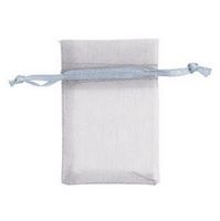 Bulk Silver Organza Bags 2x3in [case of 100] Weddings or Small Biz