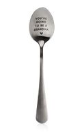 Pearhead You're Going to Be A Grandma Pregnancy Reveal Spoon, Promoted to Grandma Gift, Grandma Announcement, Silver