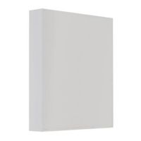 Flashpoint Adorama Plastic Storage Binder Box Without Rings, 9x11, Color: White