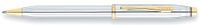 Cross Century II, Medalist, Ballpoint Pen, with Polished Chrome and 23 Karat Gold Plated Appointments (3302WG)