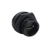 SWITCHCRAFT/CONXALL DCP-USBCB-SC USB Connector, Micro USB Type AB, USB 2.0, Receptacle, 5 Positions, Panel Mount, Vertical