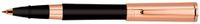 Aurora Tu Rose Gold Black w/ Pink Gold Cap Rollerball Pen - AU-T71-CPN