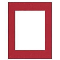 PA Framing, Photo Mat Board, 14 x 18 inches Frame for 10 x 13 inches Photo Art Size - Cream Core/Deep Red