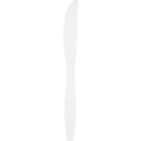 Club Pack of 288 White Premium Heavy-Duty Plastic Party Knives