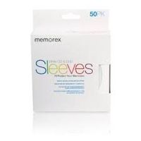 500pcs Memorex CD/DVD Sleeves Paper with Window Back Cut With Flap (50X 10 Pack)