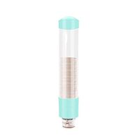 Beautiful girl's shop Automatic Cup Remover Disposable Cup Holder Household Water Dispenser Cup Dustproof Punch-Free Racks Pink (Color : Green)