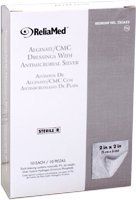 2" X 2" SILVER CMC ALGINATE PAD 10/BOX