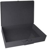 Durham 123-95 Gray Cold Rolled Steel Large Empty Metal Shell, 18" Width x 3" Height x 12" Depth