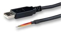FTDI TTL-232R-3V3-WE Cable, TTL to USB Serial Converter, 3.3V, Wire END