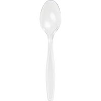 Club Pack of 288 Clear Premium Heavy-Duty Plastic Party Forks