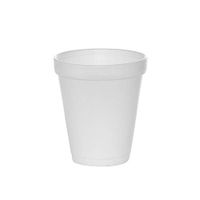 (100 Count) 8 oz White Foam Cups, Disposable Foam Drink Cups, To Go Coffee Cups, Insulated Foam Cups for Hot/Cold Drinks by Tezzorio