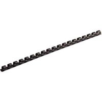 52507 Fellowes Plastic Combs - Round Back, 5/16quot, 40 Sheets, Black, 100 pk - 40 Sheet Capacity - Letter 8.50quot; x 11quot; - Round - Plastic - 100 / Pack - Black