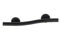 Lifeline Home Mobility Grab Bar - Wave Design | Left Hand | Matte Black | 24 Inch