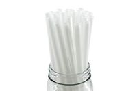 [100 COUNT] Jumbo 8.25" Disposable Drinking Straws Compostable PLA Corn Made Smoothie Milk Tea Boba Restaurant Party 8.25 Inches Long, 10 Millimeters Thick, Dye Free Products, Cornstraw