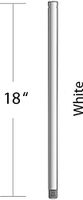 Oxygen 3-6-1806 18" Downrod, White