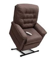 Pride Mobility Heritage 300 Series Collection Lift Chair LC-358, Full Recline Chaise Lounger (Black Cherry- X-Large)