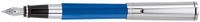 Aurora Tu Blue w/ Chrome Cap Fine Point Fountain Pen - AU-T11-CBF