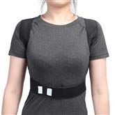 Yunhany Direct 5Sizes Black Women Men Back Lumbar Shoulder Corrector Poor Posture Correction Support Belt (Size : 02(Black M))