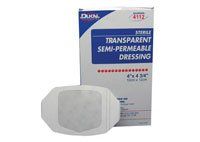 6002498 PT# 4045 Dressing 1-1/2x2" Film Transparent Adhesive Backed 100Pk/Bx Made by Dukal Corporation