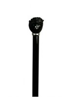 Unisex Starburst Rose Knob Cane High Gloss Black  -Affordable Gift! Item #DHAR-9139100