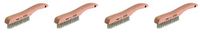 Osborn International 83008SP Economy Shoe Handle Stainless Steel Wire Scratch Brush, 0.012" Fill Diameter, 5-1/4" Brush Length, 1-1/16" Brush Width, 10" Overall Length (Fоur Расk, Original Version)