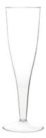 Table To Go Hard Plastic Disposable 5-Ounce Champagne Flute Glasses, 30-Count, Clear