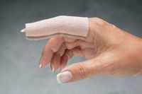 Cotton Elastic Finger Sleeve 3/4 in (Pack of 6)