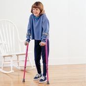 Sammons Preston Walk-Easy Forearm Crutches ( Toddler, Royal Blue)