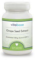 Grape Seed Extract (100 mg) 30 Vegicaps per Bottle (4 Pack)