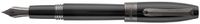 Montegrappa Fortuna Black Resin Gun Metal Trim Broad Point Fountain Pen - ISFOR5LC