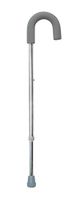 McKesson Silver Aluminum Round Handle Cane 28.75" to 37.75" H
