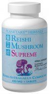 Reishi Mushroom Supreme 650mg Planetary Herbals 100 Tabs