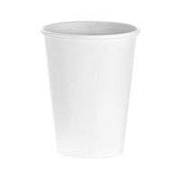 (50 Count) 12 oz White Paper Hot Cups, Disposable Coffee Cups by Tezzorio, Hot Drink Paper Cups for Latte, Cappuccino, Tea, Chocolate