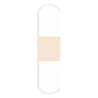 American White Cross Clear Strips, Sterile, 3/4" x 3", 100/Box, 12 Box/Case (Pack of 1200)
