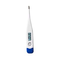Digital Medical Thermometer, DAYPLAY Baby Flu Protective Device Rectal and Oral Thermometer for Adults and Kids Soft Head Thermometer for Fever Accurate and Fast Readings with Fever Indicator (Blue)