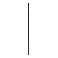 Indital PC28-3-0007 Powder Coated Wrought Iron Baluster for Stairs and Railings, Plain Round Bar Design, 44 3/32" Height x 9/16" Diameter, Warm Nickel