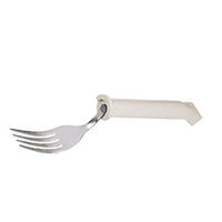 Sammons Preston 81001791  Plastic Handle Swivel Fork, Adaptive Utensils for Elderly, Arthritis, Shaking Hands, 7" Long Swiveling Kitchen Aid for Eating with Good Grip for Limited Muscle Control