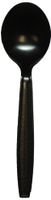 Berkley Square Medium Heavy Weight Polystyrene Soup Spoon, Black (1000/Case)