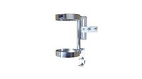 FWF Wheelchair Adjustable Oxygen Cylinder Rack Right Side Mount Holds 1 (D OR E Style) Diameter 4.3" Made in USA