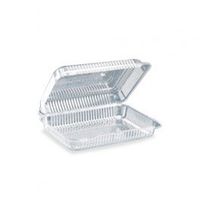 SLP57 Inline Plastics Clear Hinged Container 10-1/2x8-5/16x2-5/8 300 per case
