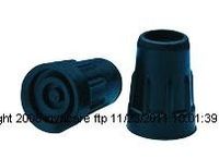 Carex Replacement Cane Tips, Cane Tips Black.75 in, (1 BOX, 12 EACH)